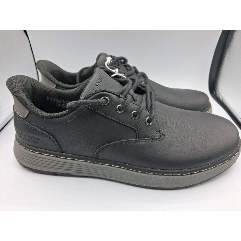 Skechers: hands-free swift Fit men's Slip On Black No Bending Shoe. Size 8.5
